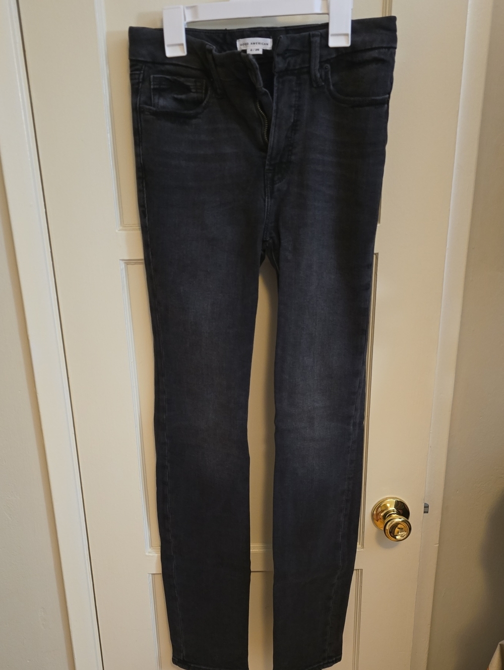 Womens Slim Fit Black Jeans Size 2/26